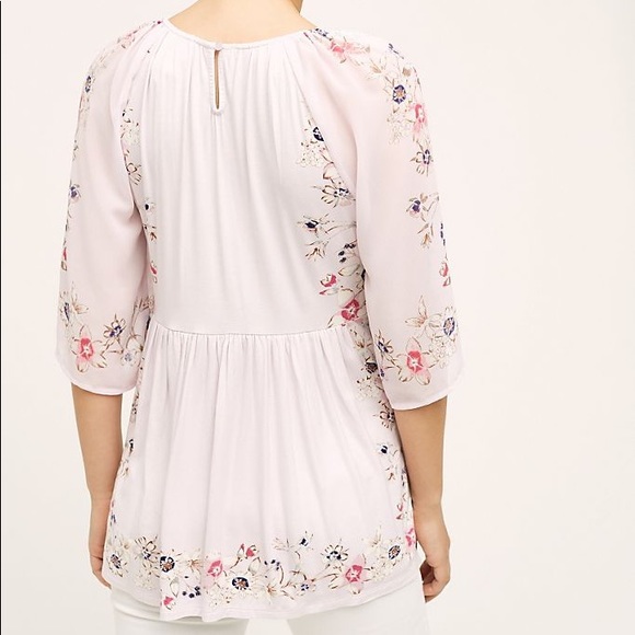 Anthropologie One September Garden Border Blouse - Picture 2 of 3